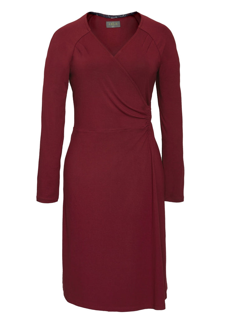 Su Jersey Wrap Dress - Dragon Red